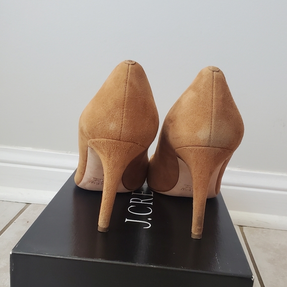 J Crew, Sz 8 Tan suede pumps - Picture 3 of 4